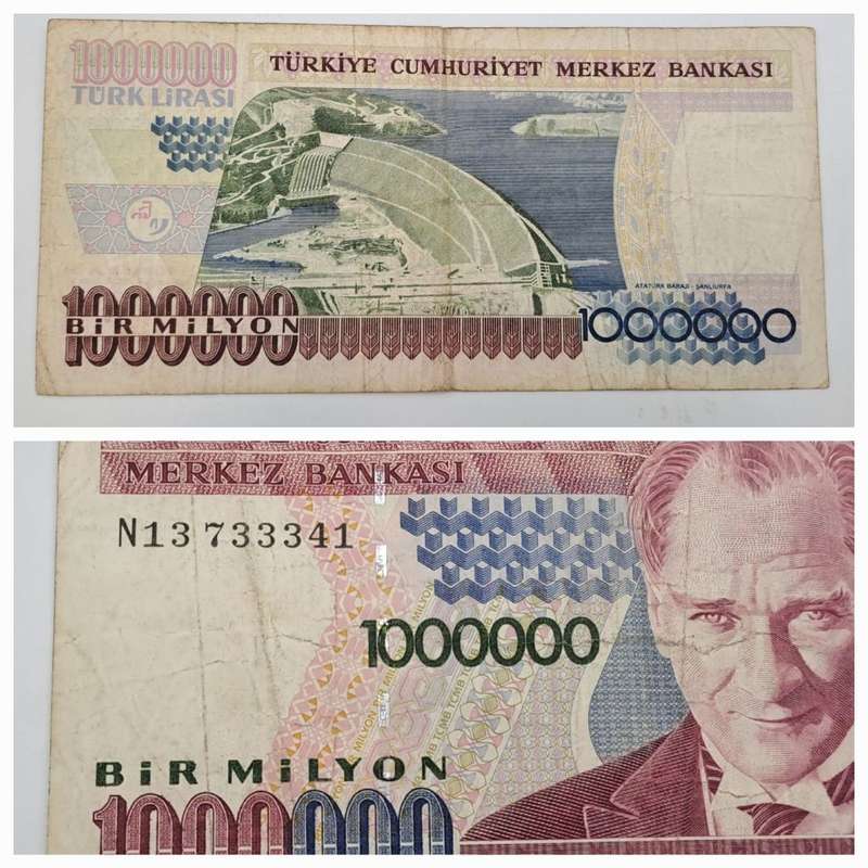 1995-1996 Turkey 1 000 000 Lira Banknote