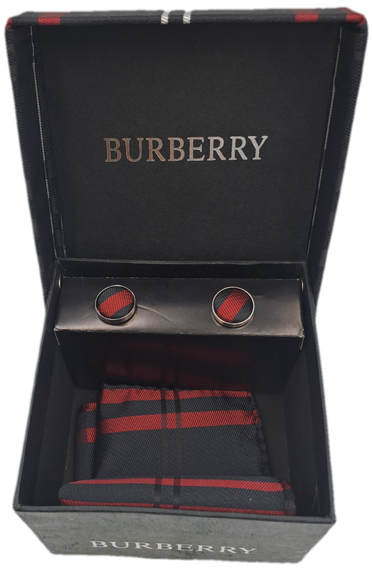 Cufflinks Vintage Burberry Cufflinks and Pocket Square Gift set The Tie is Missing for sale in Johannesburg ID 629774203