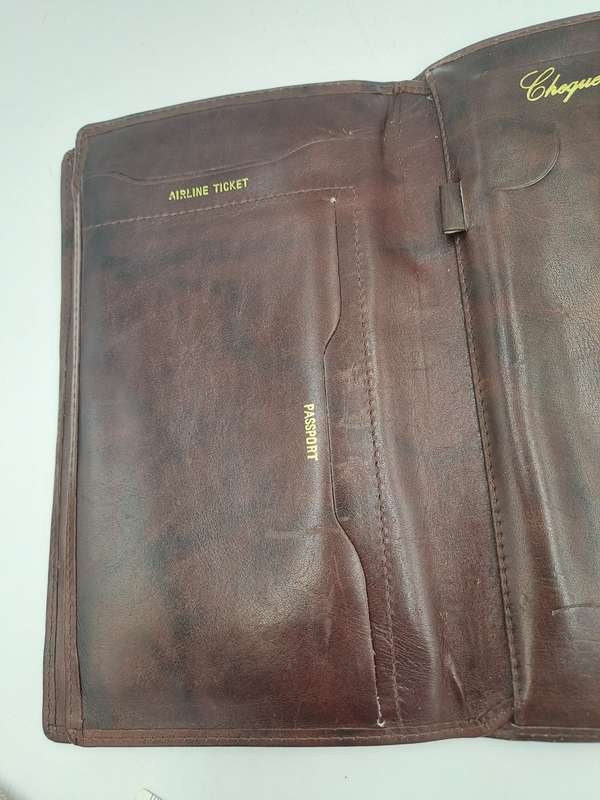 Vintage Leather Travel Wallet