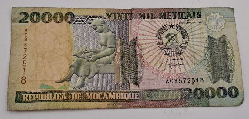 1999 Mozambique 20 000 Meticais