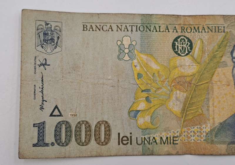 1998 Romania 1000 Lei Banknote