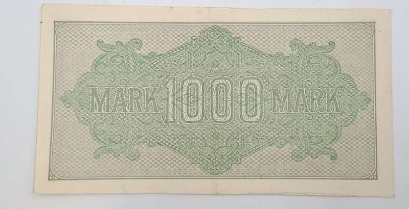 1922 Germany  1000 Mark Reichsbank note