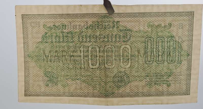 1922 Germany  1000 Mark Reichsbank note