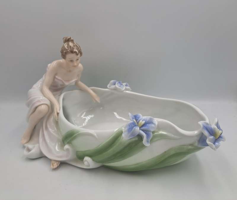 Unicorn Studio Veronese Design Art Deco Fine Porcelain Dish , champagne coupe,Jewlery Tray......