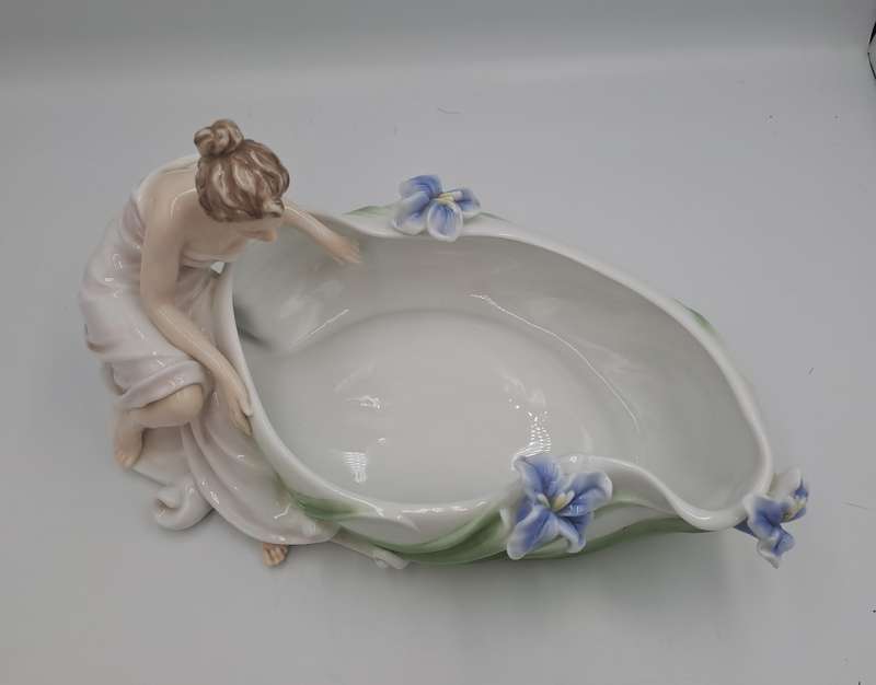 Unicorn Studio Veronese Design Art Deco Fine Porcelain Dish , champagne coupe,Jewlery Tray......
