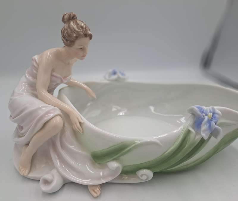 Unicorn Studio Veronese Design Art Deco Fine Porcelain Dish , champagne coupe,Jewlery Tray......