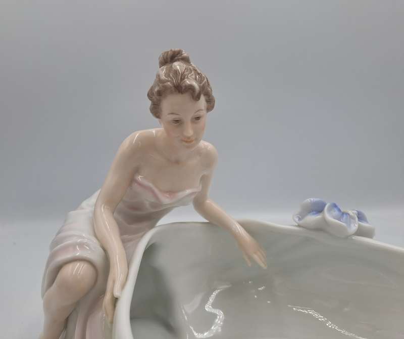 Unicorn Studio Veronese Design Art Deco Fine Porcelain Dish , champagne coupe,Jewlery Tray......