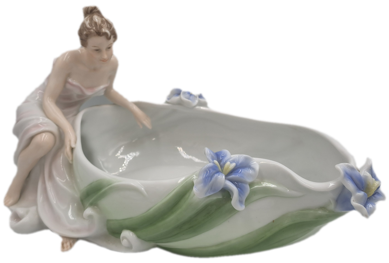 Unicorn Studio Veronese Design Art Deco Fine Porcelain Dish , champagne coupe,Jewlery Tray......