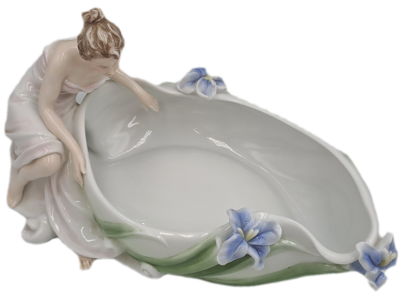 Unicorn Studio Veronese Design Art Deco Fine Porcelain Dish , champagne coupe,Jewlery Tray......