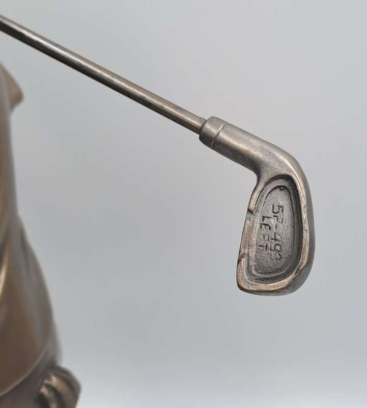 Vintage La Anina Collection Italy Style - Golfer- Alabaster Art Sculpture -Hand Crafted