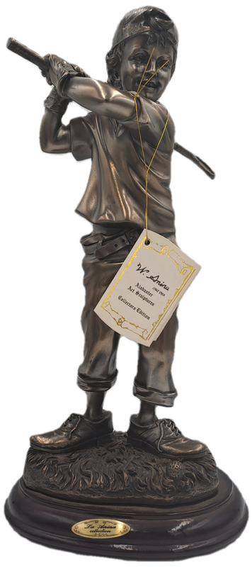 Vintage La Anina Collection Italy Style - Golfer- Alabaster Art Sculpture -Hand Crafted