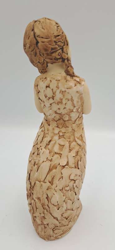 2008 Arora Design Figurine More Than Words-Make a Wish -Girl with Birthday Cup cake -N.Welch