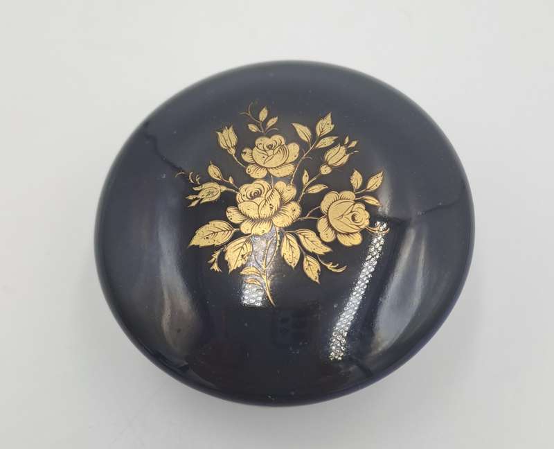 Vintage Hand Painted Jlona Porcelain Trinket Box  Made In Western Germany