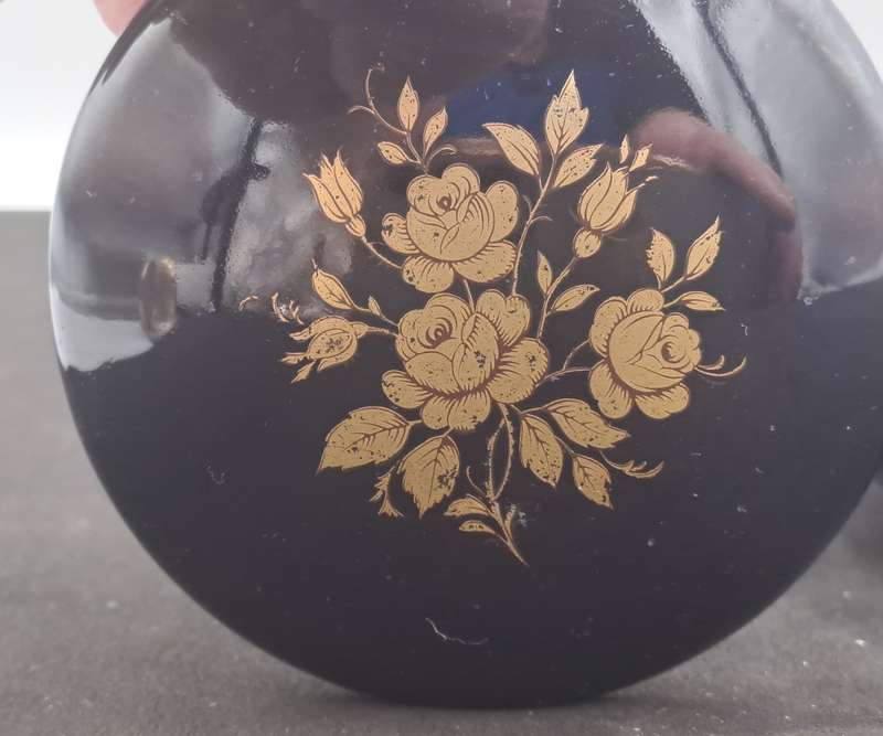 Vintage Hand Painted Jlona Porcelain Trinket Box  Made In Western Germany