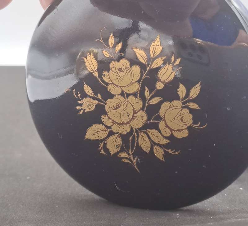 Vintage Hand Painted Jlona Porcelain Trinket Box  Made In Western Germany