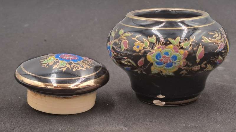 Vintage LOULOU  Dr.Dali Solid Perfume Bottle Made in Greece-Hand Painted
