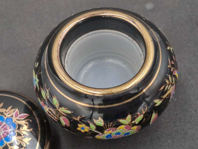 Vintage LOULOU  Dr.Dali Solid Perfume Bottle Made in Greece-Hand Painted