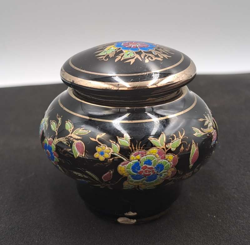 Vintage LOULOU  Dr.Dali Solid Perfume Bottle Made in Greece-Hand Painted