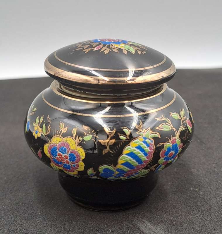 Vintage LOULOU  Dr.Dali Solid Perfume Bottle Made in Greece-Hand Painted