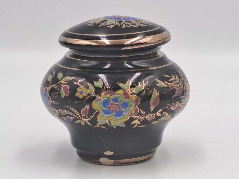 Vintage LOULOU  Dr.Dali Solid Perfume Bottle Made in Greece-Hand Painted