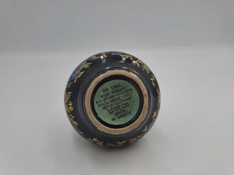 Vintage LOULOU  Dr.Dali Solid Perfume Bottle Made in Greece-Hand Painted