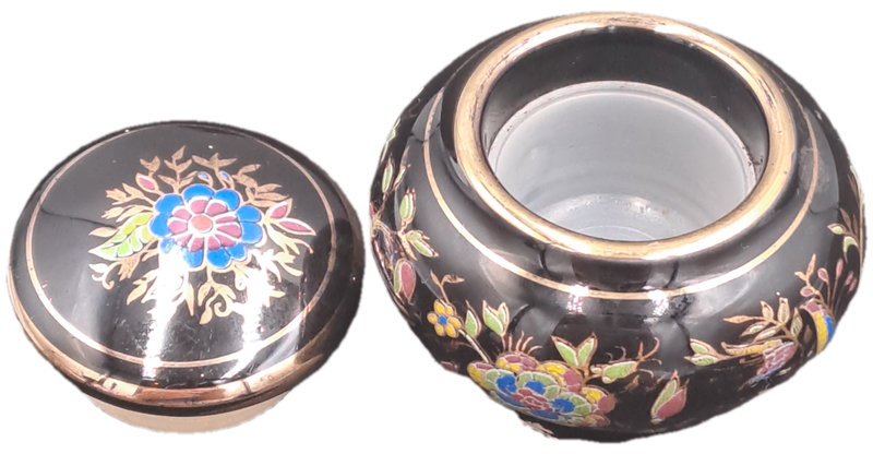 Vintage LOULOU  Dr.Dali Solid Perfume Bottle Made in Greece-Hand Painted