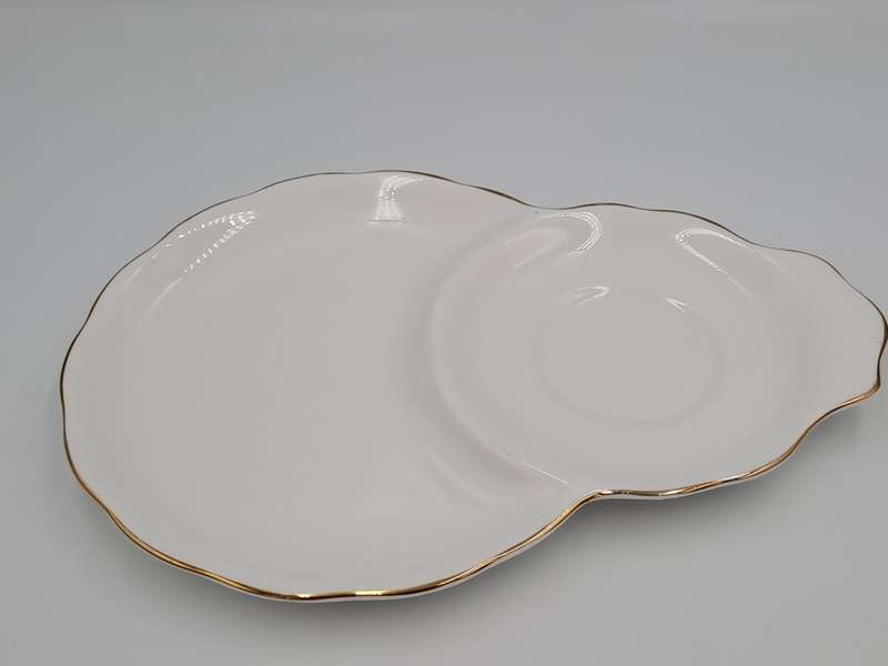 Vintage Royal Albert Tennis/Snack Set Val d`Or White and  Gold trim (Cup has a Chip)
