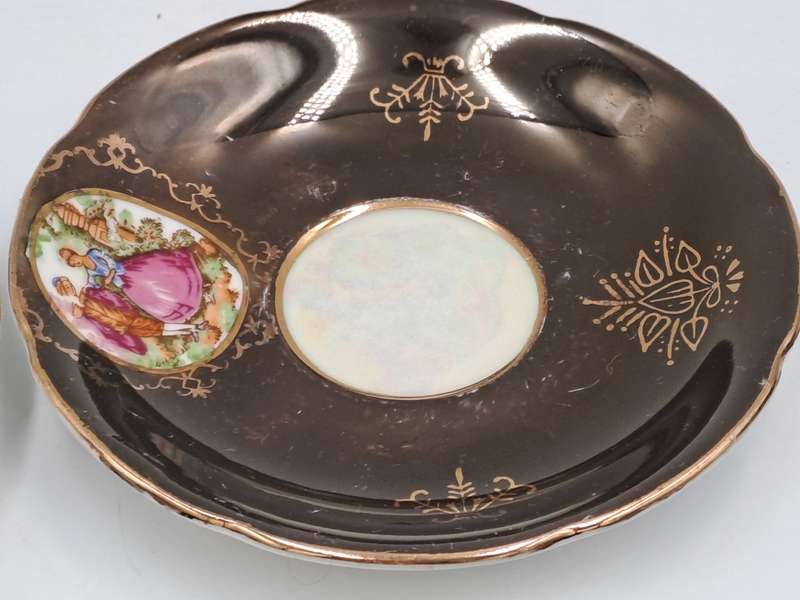 4 Small Vintage Balboa Italian Porcelain duo`s -Hand Made and Hand Painted