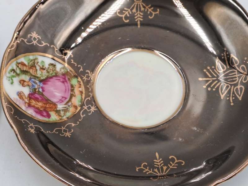 4 Small Vintage Balboa Italian Porcelain duo`s -Hand Made and Hand Painted