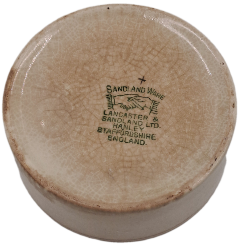 Vintage 1940`s Handley Lancaster Sandland Ware Marmalade Jar with Lid -Staffordshire England