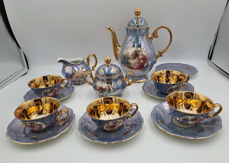 16pc Vintage Bavaria teaset -1 cup missing-Germany
