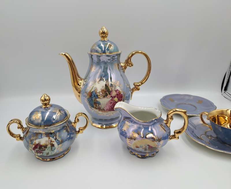 16pc Vintage Bavaria teaset -1 cup missing-Germany