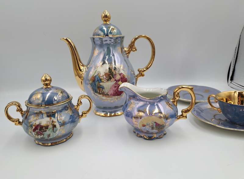 16pc Vintage Bavaria teaset -1 cup missing-Germany