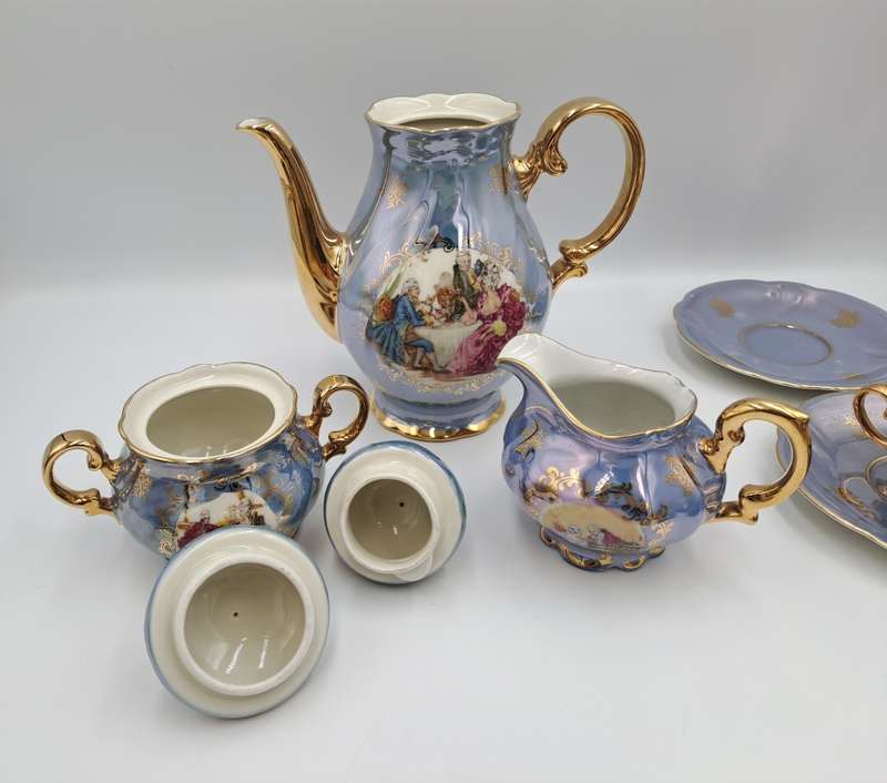 16pc Vintage Bavaria teaset -1 cup missing-Germany
