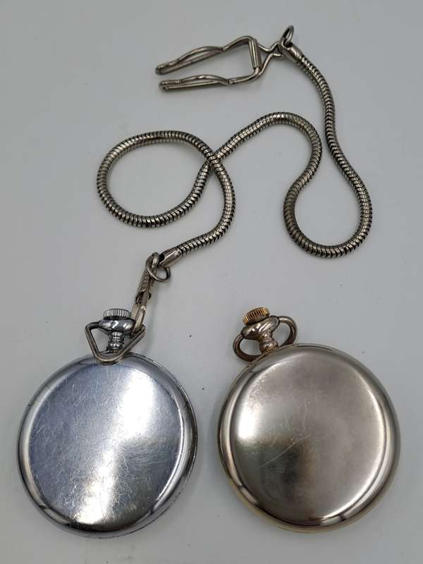 2 Vintage Tosca Quartz Pocket watches (NOT WORKING)