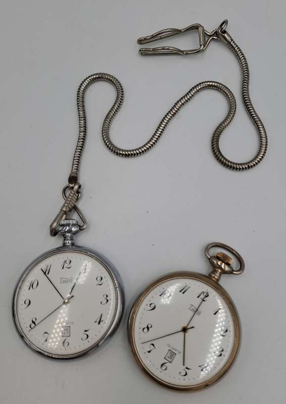 2 Vintage Tosca Quartz Pocket watches (NOT WORKING)