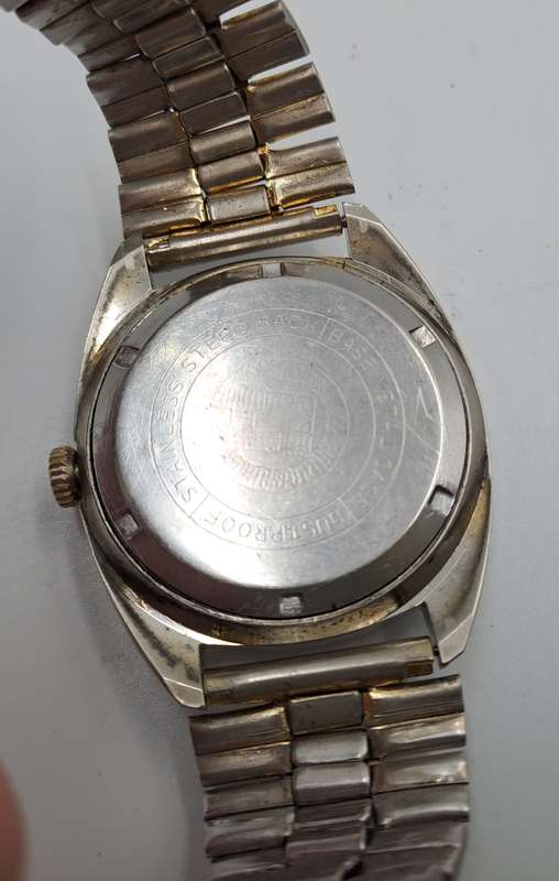 Vintage Mens Rottery Swiss Made Manual Wind Watch -Working -17 Jewels