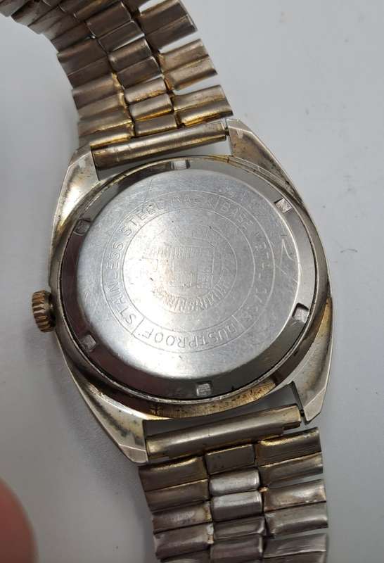 Vintage Mens Rottery Swiss Made Manual Wind Watch -Working -17 Jewels