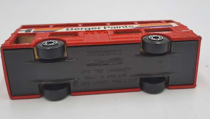 1972 Matchbox superfast No 17 Londedoner Red Double decker Bus by Lesney England