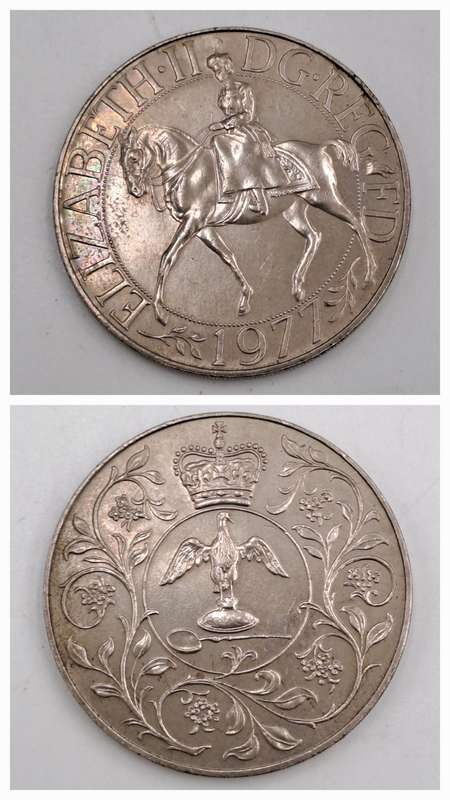 1977 United Kingdom 25 New Pence - Elizabeth II Silver Jubilee