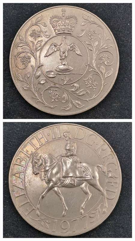 1977 United Kingdom 25 New Pence - Elizabeth II Silver Jubilee
