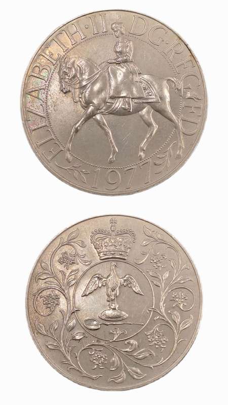 1977 United Kingdom 25 New Pence - Elizabeth II Silver Jubilee