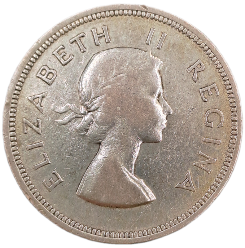 1958 South Africa Silver (.500) 2½ Shillings - Elizabeth II