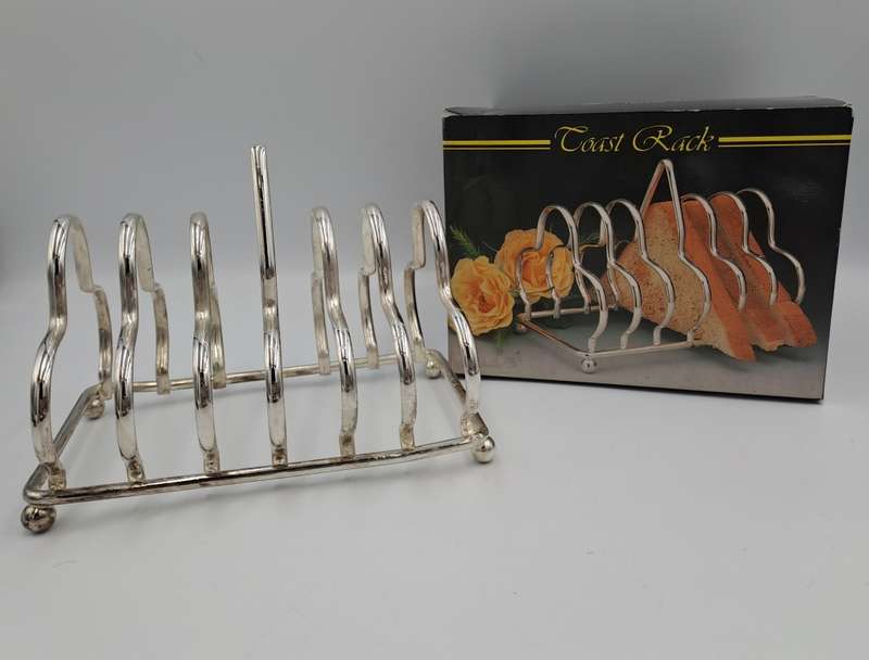 Vintage  Silver Plated Toast Rack - Boxed