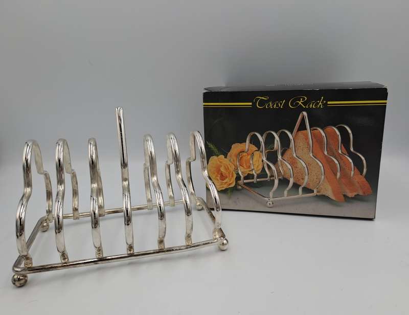 Vintage  Silver Plated Toast Rack - Boxed