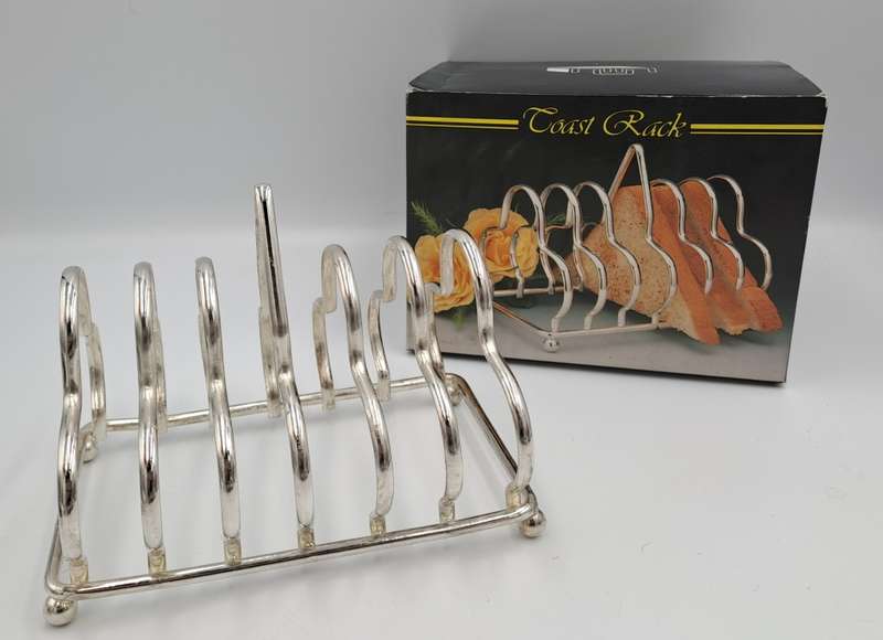 Vintage  Silver Plated Toast Rack - Boxed