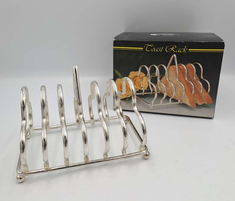 Vintage  Silver Plated Toast Rack - Boxed
