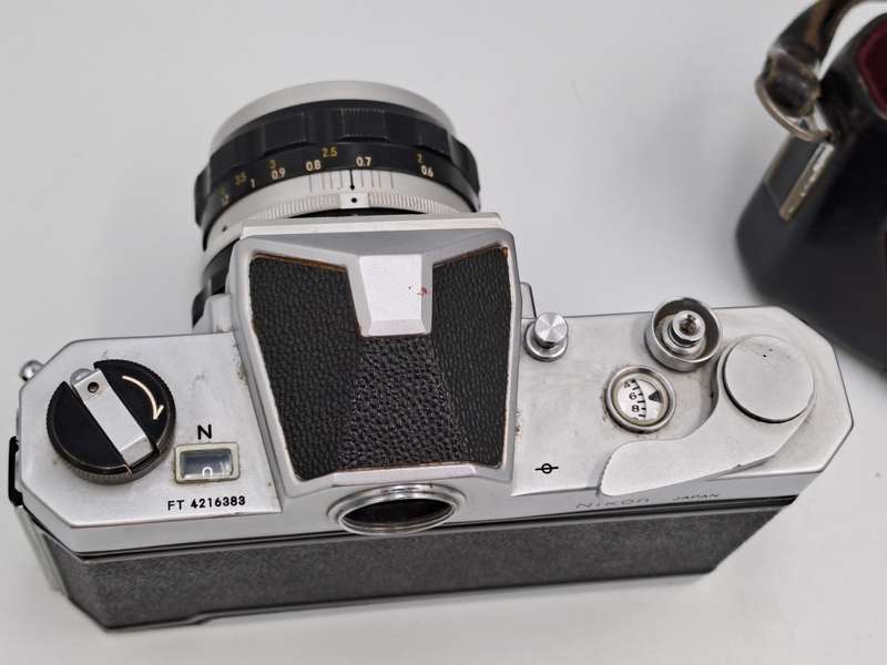 Vintage 1967-1975 Nikkormat FTn 35mm SLR Camera  with Nikkor-H Auto 1:2 f50mm Lens
