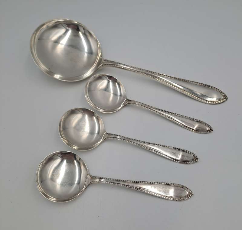 Vintage Silver plated EP.N.S Spoons 3 x 13,2cm x 4,4cm and 1 x 21,2cm x 7,7cm