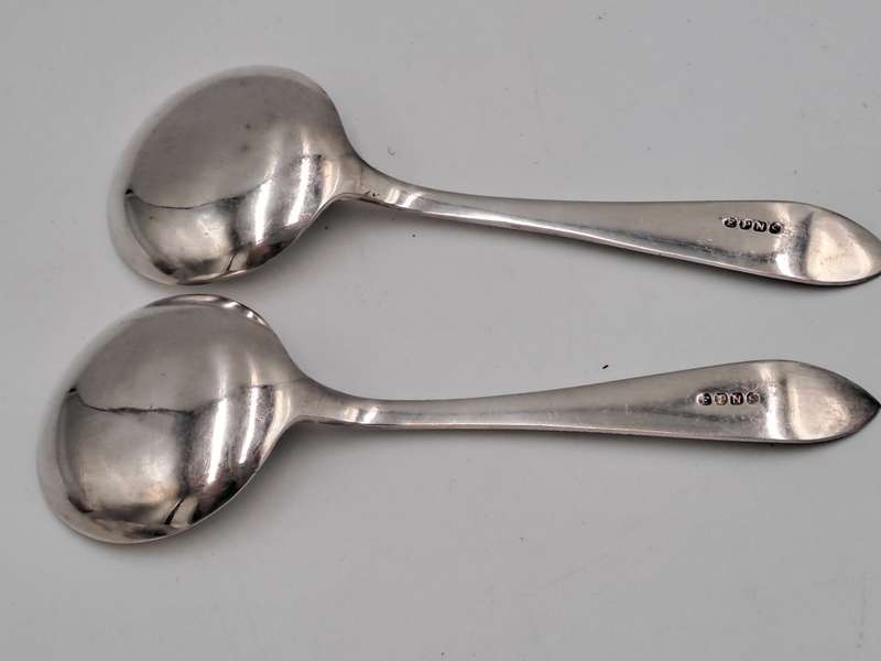 Vintage Silver plated EP.N.S Spoons 3 x 13,2cm x 4,4cm and 1 x 21,2cm x 7,7cm